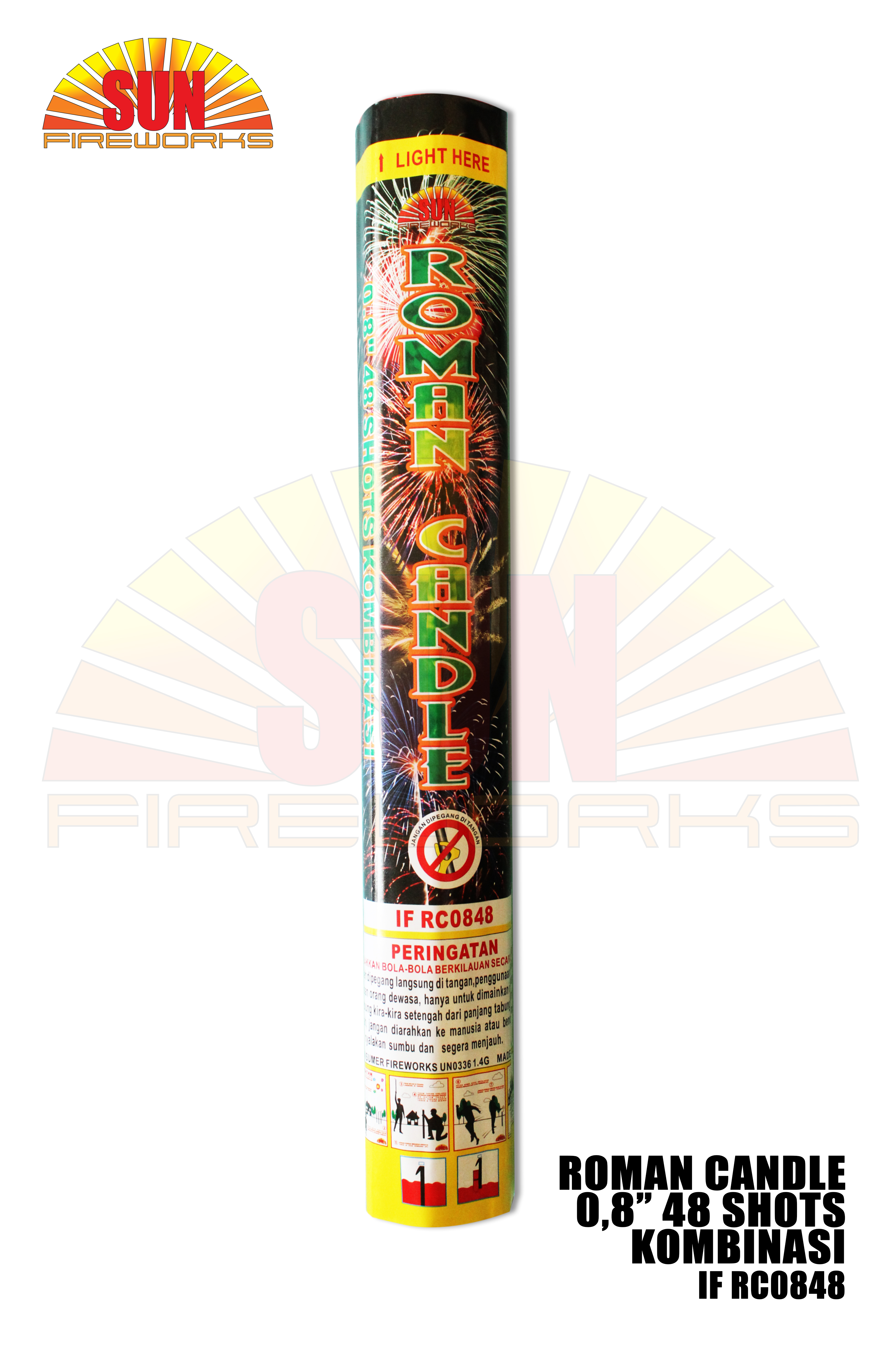 roman candle 48 shot IF RC0848 kombinasi